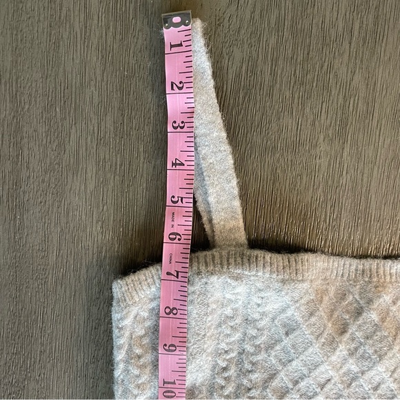 House Of Harlow Grey Cable Knit Mini Dress Small - Picture 13 of 13